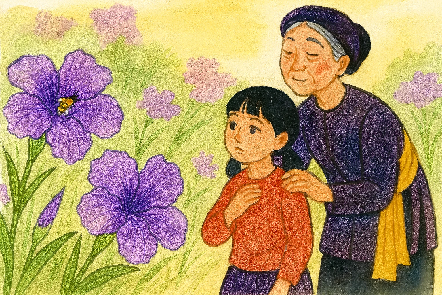 Chiều tím, tím ngát lối về