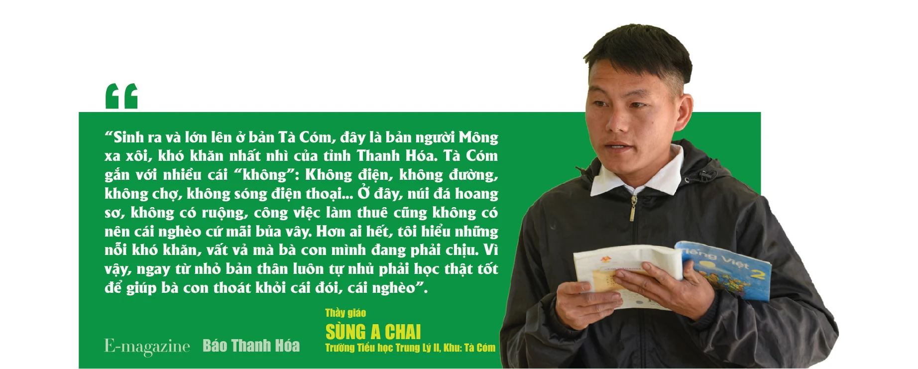 [E-Magazine] - Cậu bé người Mông và hành trình “gieo chữ” trên non