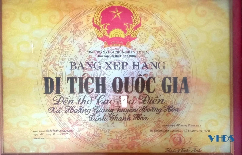 Nơi thờ hai vị công thần bên bờ sông Mã