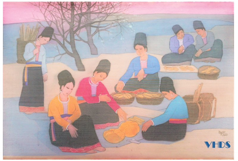 Ấn tượng tranh lụa của Nguyễn Thị Ngọc