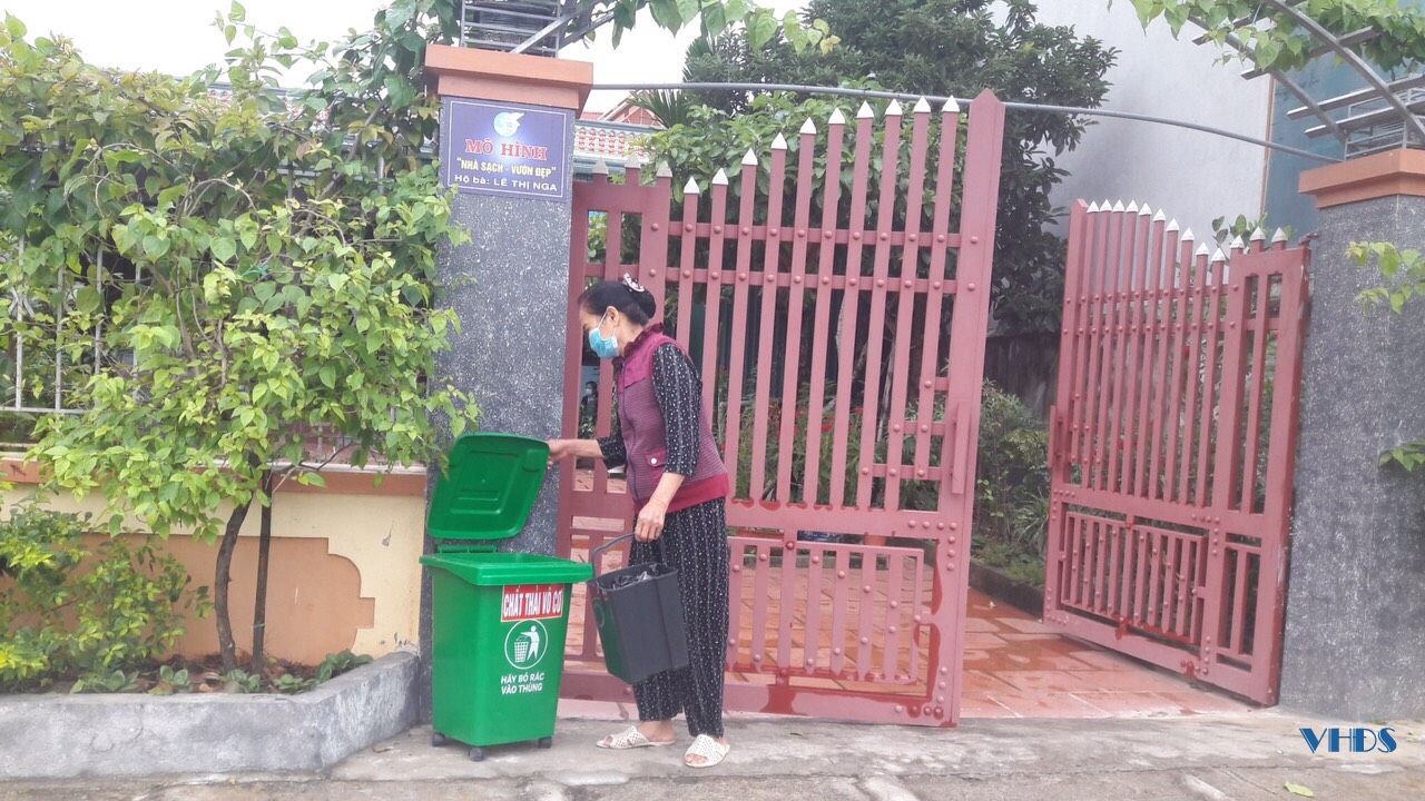 Lan tỏa mô hình nhà sạch, vườn đẹp, phân loại và xử lý rác thải của phụ nữ huyện Đông Sơn