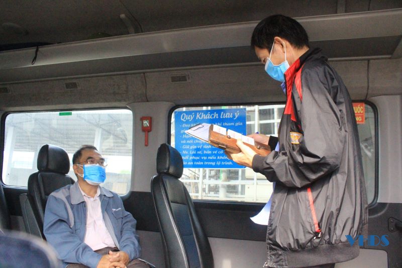 Tăng cường phòng, chống dịch COVID-19 trong vận tải bằng xe buýt tuyến TP Thanh Hóa - thị xã Bỉm Sơn