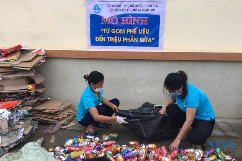 Lan tỏa mô hình “Từ thu gom phế liệu đến triệu phần quà” của phụ nữ huyện Triệu Sơn