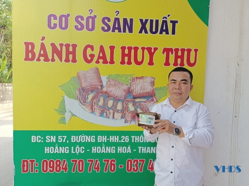 Thơm ngon bánh gai Huy Thu
