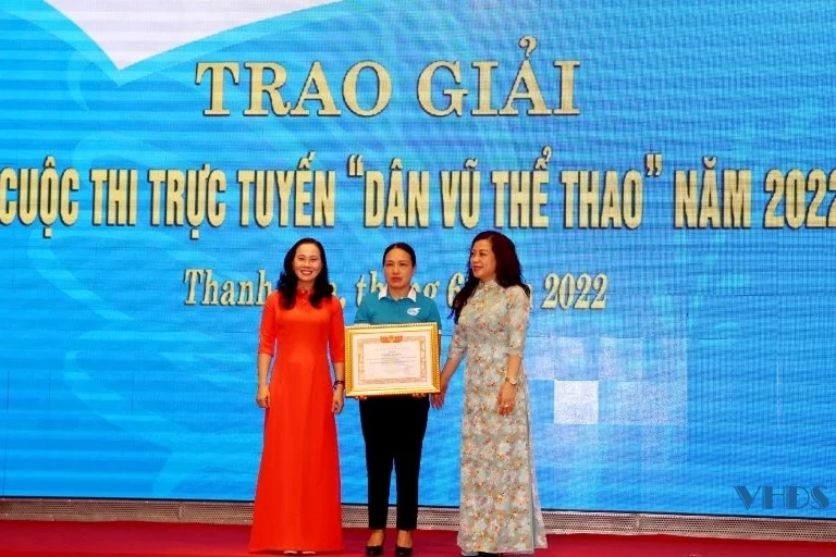 Trao giải Hội thi trực tuyến “Dân vũ thể thao”