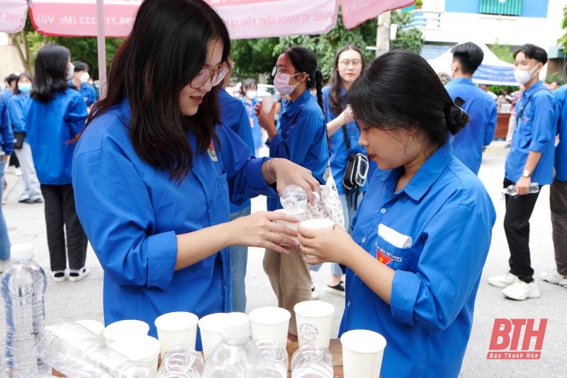 Hơn 1.500 thanh niên tình nguyện Thanh Hóa tham gia tiếp sức kỳ thi THPT