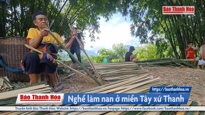 Nghề làm nan ở miền Tây xứ Thanh