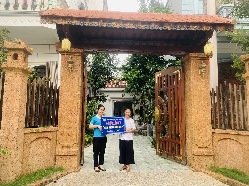 Phụ nữ Ngư Lộc với mô hình Nhà sạch- Ngõ đẹp