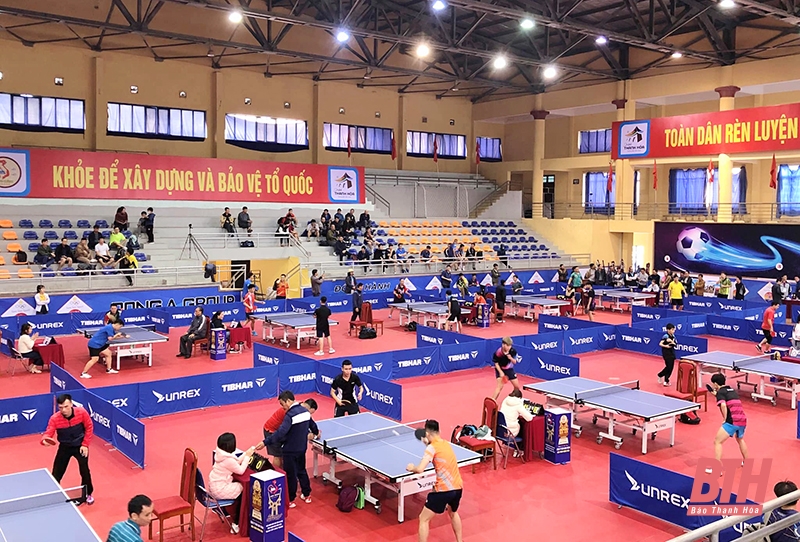 Gần 300 VĐV tranh tài tại Giải Bóng bàn các Câu lạc bộ tỉnh Thanh Hoá – Cúp Long Thành 2022