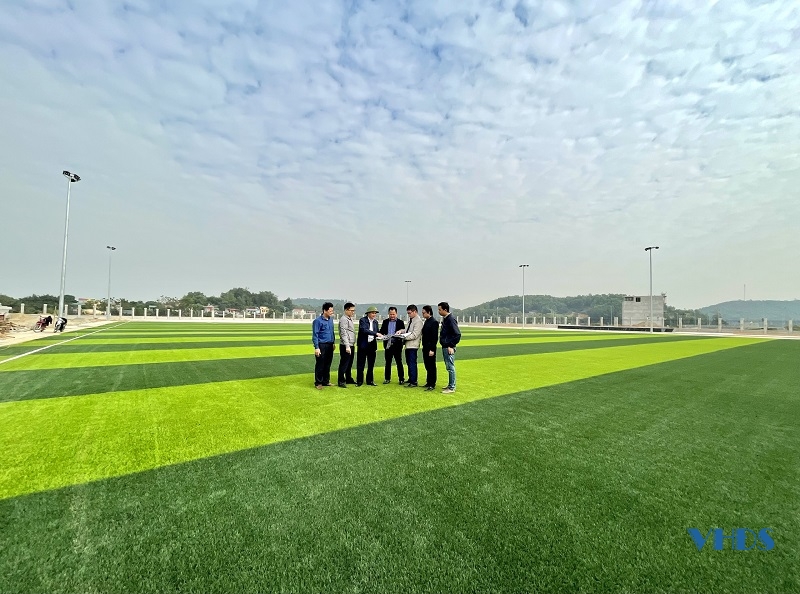 Gấp rút hoàn thiện Dự án hạ tầng Khu trung tâm văn hóa thể thao huyện Hà Trung