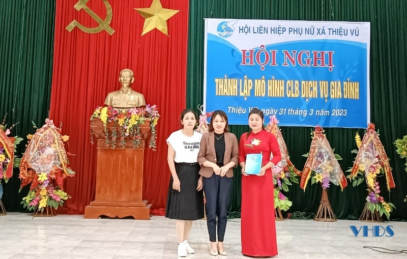 Hội LHPN huyện Thiệu Hóa: Ra mắt điểm mô hình Câu lạc bộ dịch vụ gia đình