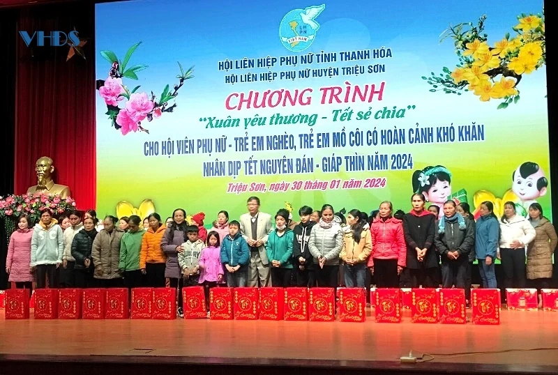 Hội LHPN huyện Triệu Sơn với chương trình “Xuân yêu thương –Tết sẻ chia” 