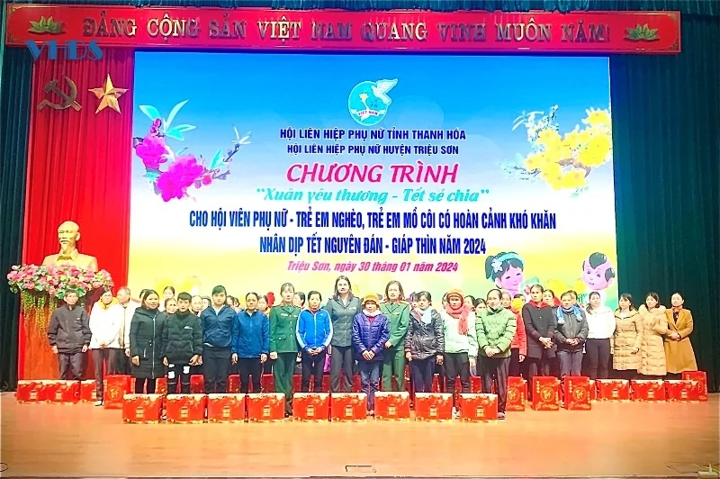Hội LHPN huyện Triệu Sơn với chương trình “Xuân yêu thương –Tết sẻ chia” 