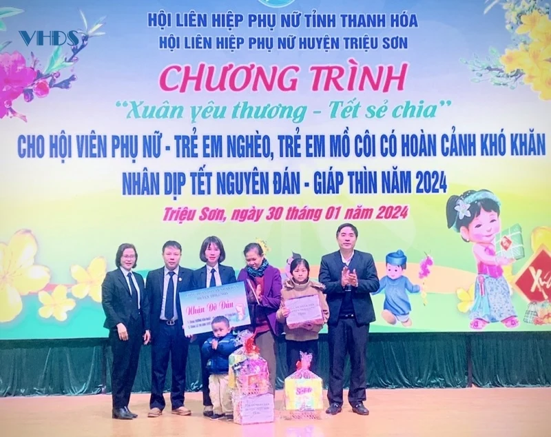 Hội LHPN huyện Triệu Sơn với chương trình “Xuân yêu thương –Tết sẻ chia” 