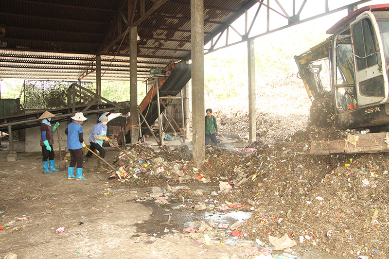 Nga Sơn nâng cao chất lượng xử lý rác thải sinh hoạt