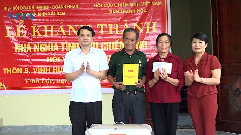 Hội Cựu chiến binh huyện Vĩnh Lộc khánh thành nhà “Nghĩa tình Cựu chiến binh”