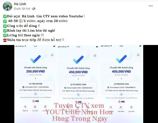 Cảnh giác chiêu trò lừa đảo “xem video kiếm tiền” 