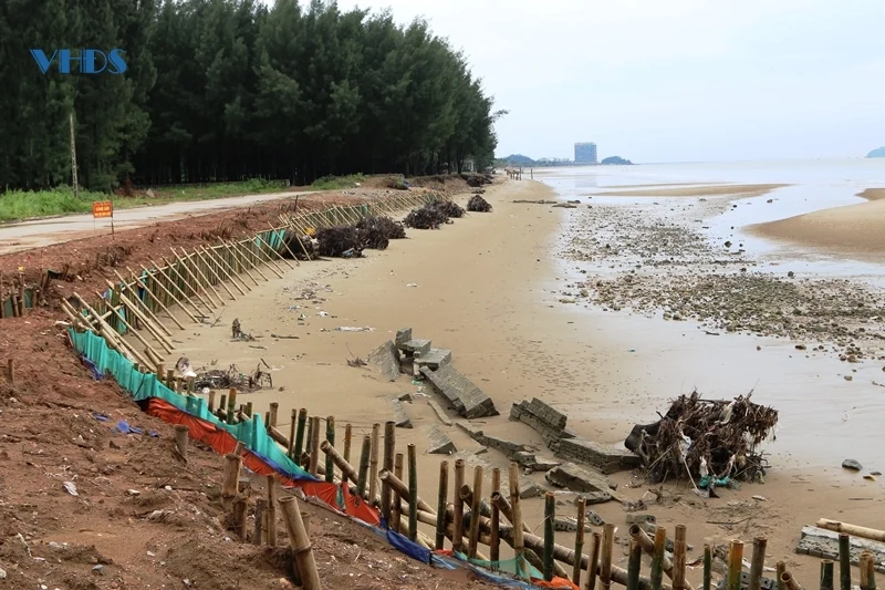 Các cơ sở lưu trú tại Khu du lịch biển Hải Tiến ứng phó với bão số 3