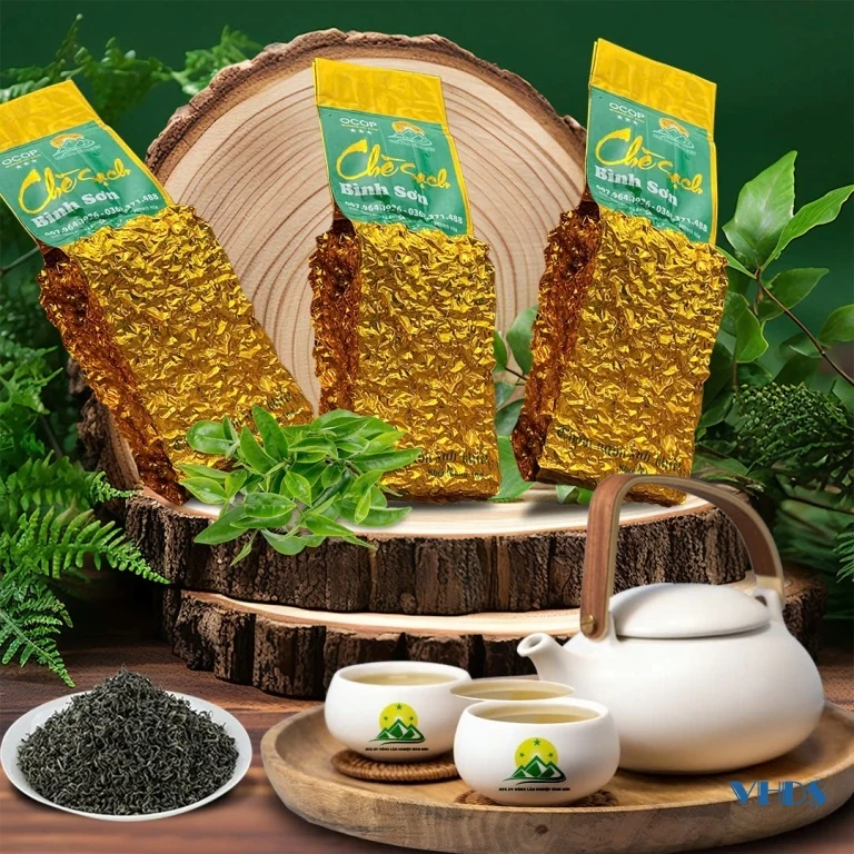 Mướt xanh đồi chè trên đất Bình Sơn