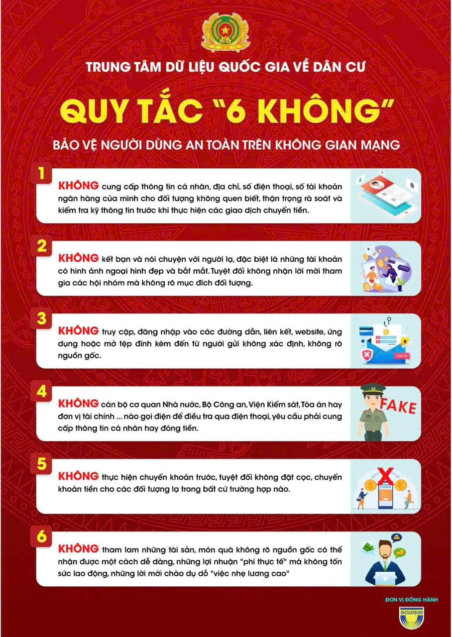 “6 không” để không trở thành nạn nhân của tội phạm mạng