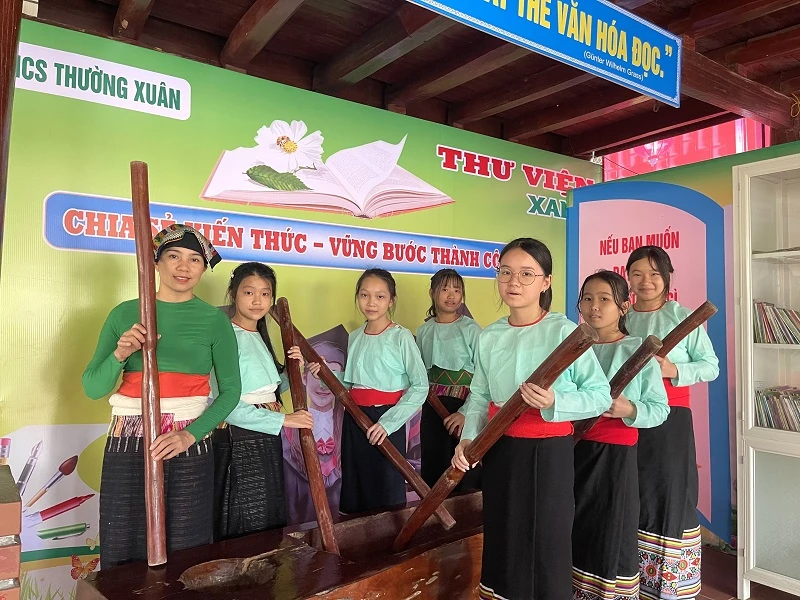 Sắc màu văn hóa dân tộc nơi mái trường Phổ thông dân tộc nội trú THCS Thường Xuân