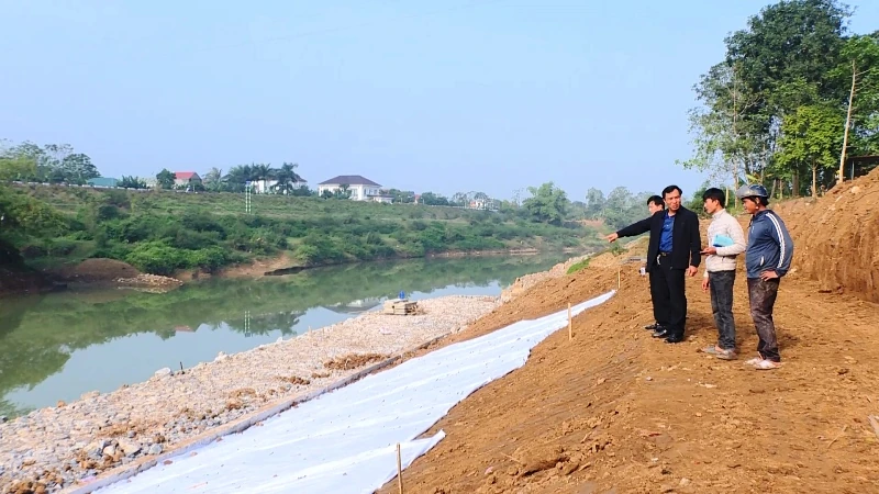 Đẩy nhanh tiến độ các công trình, dự án trọng điểm trên địa bàn xã Kim Tân