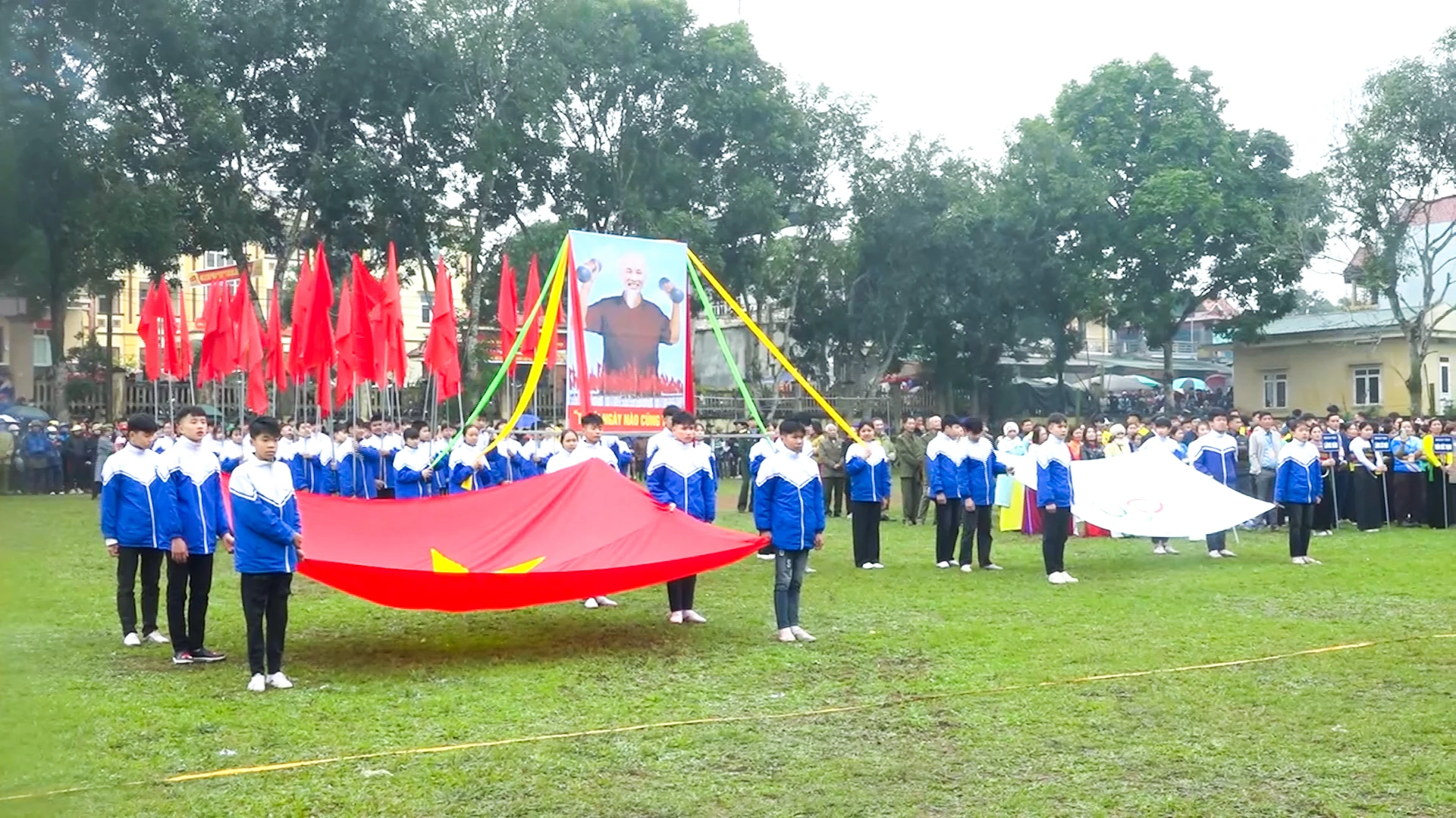 Hơn 1.000 vận động viên tham dự Đại hội thể dục thể thao xã Kiên Thọ lần thứ I, năm 2026