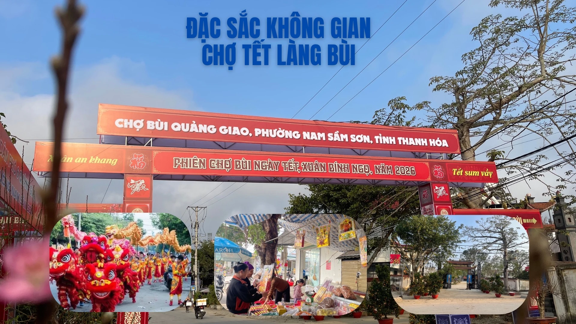 Đặc sắc không gian chợ Tết làng Bùi