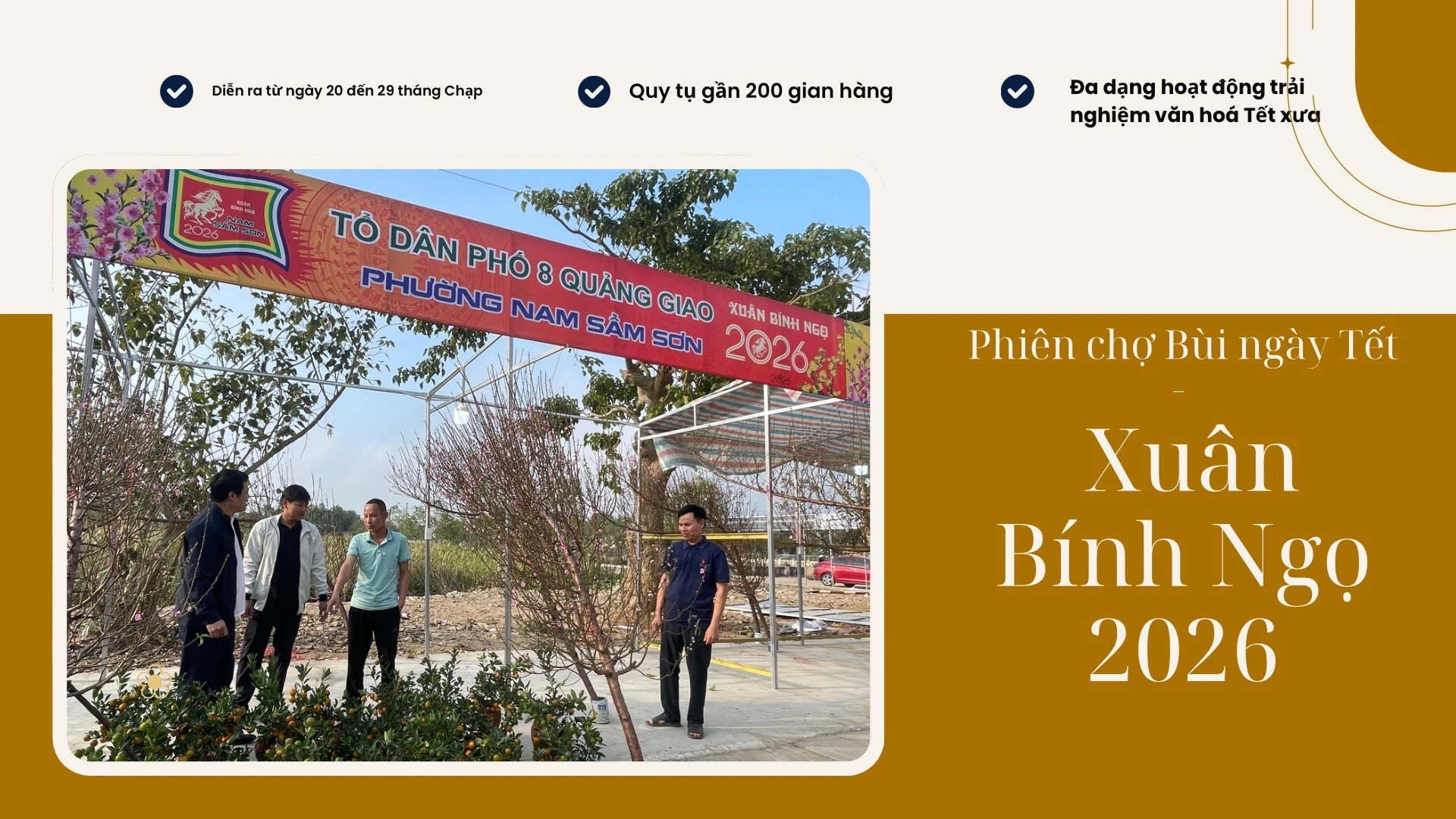 Đặc sắc không gian chợ Tết làng Bùi